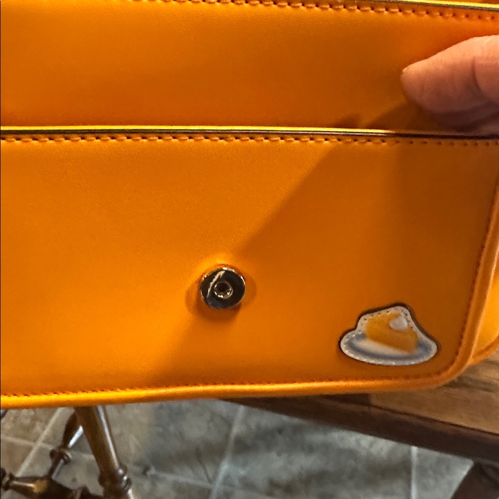 NWT Michael Kors Vibrant Pop Orange medium Crossbody with Retro Patches - Picture 11 of 12